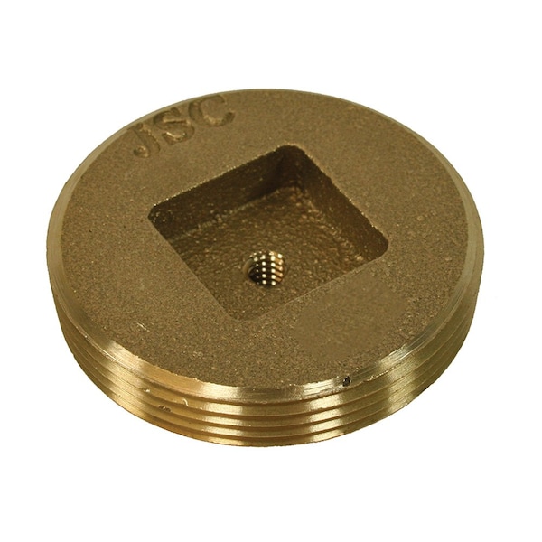 Jones Stephens 8in. Brass Plug For Extension Cover 8-1/2in. OD P54800 - main